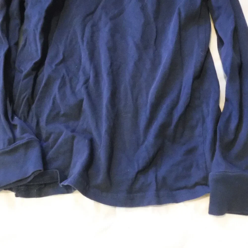 Instant Message Axolotl Emotion Blue Long Sleeve Girls Shirt Size Medium - Picture 7 of 7